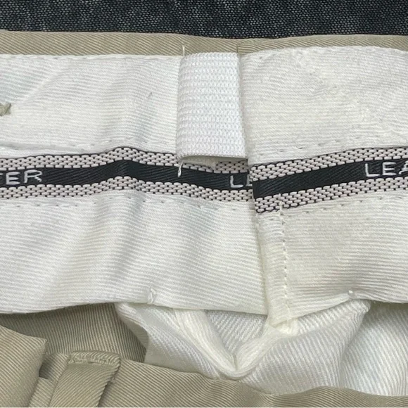 Jos A Bank Leadbetter Golf Pants Mens 34x29 Expandable Waist Pleated Front Khaki - Picture 6 of 8